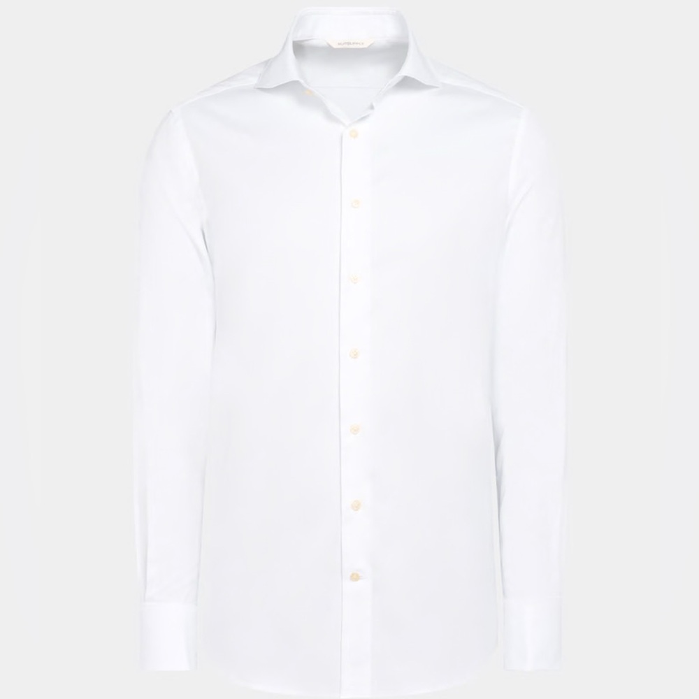 Suitsupply white French cuff tailored fit dress shirt - Men’s Size 15